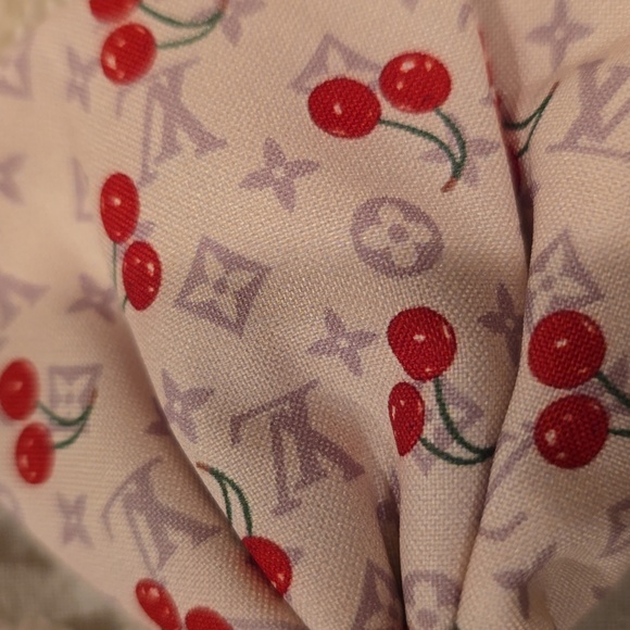 Purple & Cherry Logo Hair Bow/Purse Charm - Picture 2 of 4